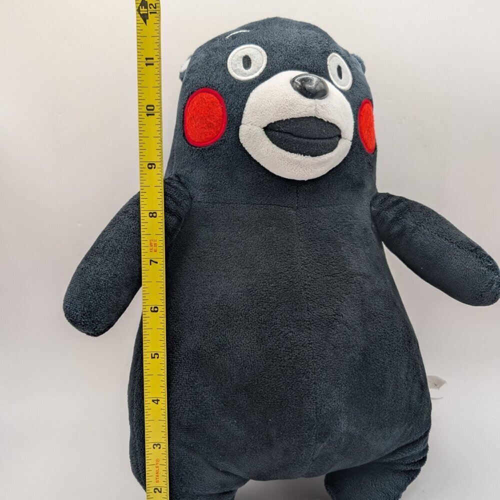 Kumamon Black Bear Stuffed Plush Mascot Japan Kumamoto - Picture 3 of 3